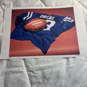 Johnny Unitas Baltimore Colts Collectors Prnt #11-50